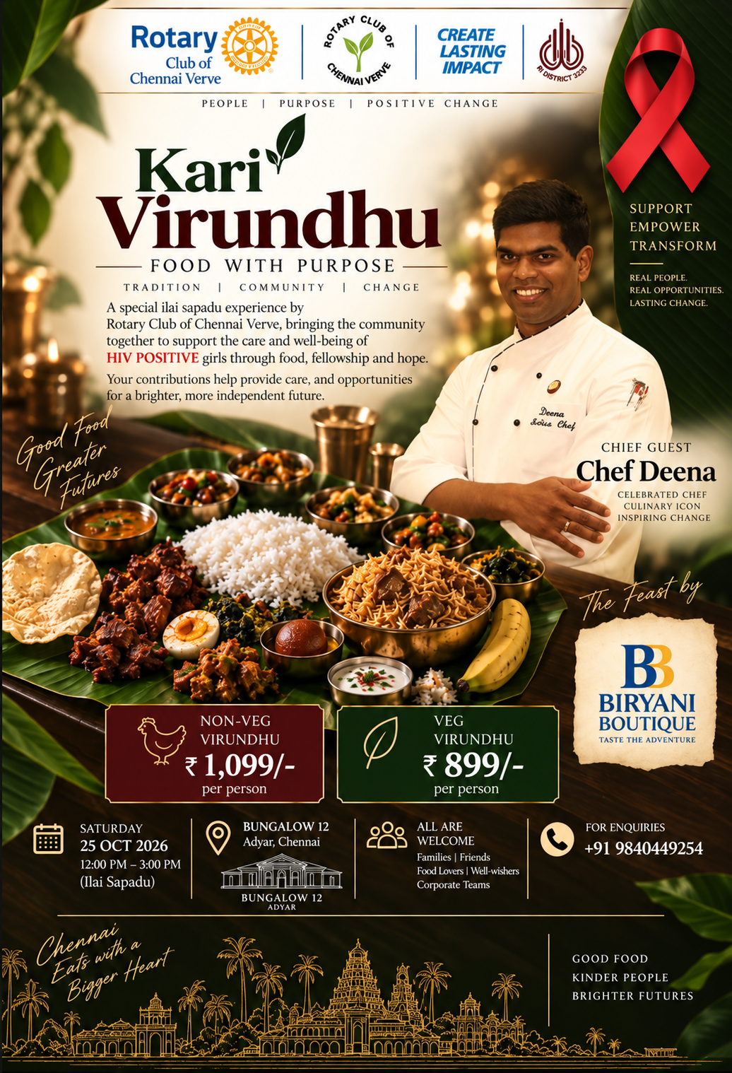 Kari Virundhu event poster